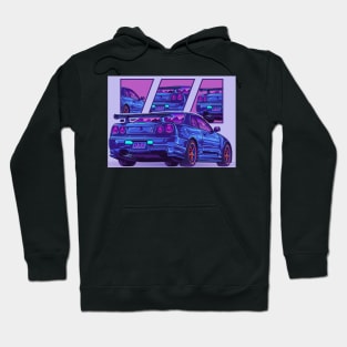 Skyline Gtr R34 car sport Hoodie